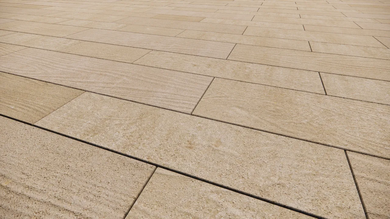 Decado Hazel Wooden paver after the realism pass, photoreal albedo and displacement texture