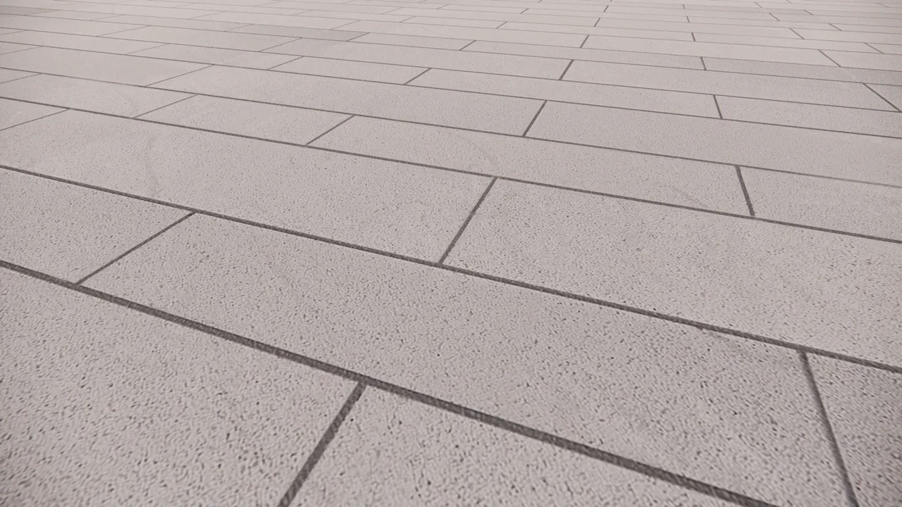 Decado Ivory Riven paver before the realism pass, flat placeholder texture