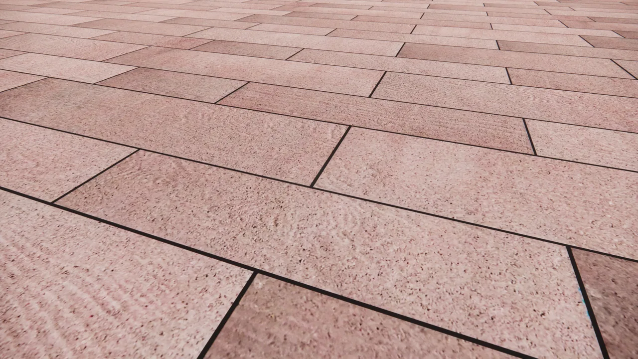Decado Rosewood paver before the realism pass, flat placeholder texture
